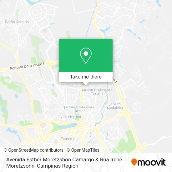 Avenida Esther Moretzshon Camargo & Rua Irene Moretzsohn map