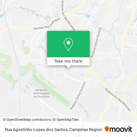 Mapa Rua Agostinho Lopes dos Santos