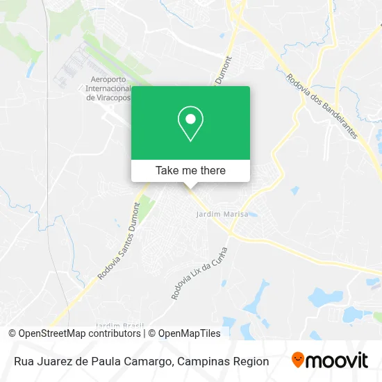 Rua Juarez de Paula Camargo map