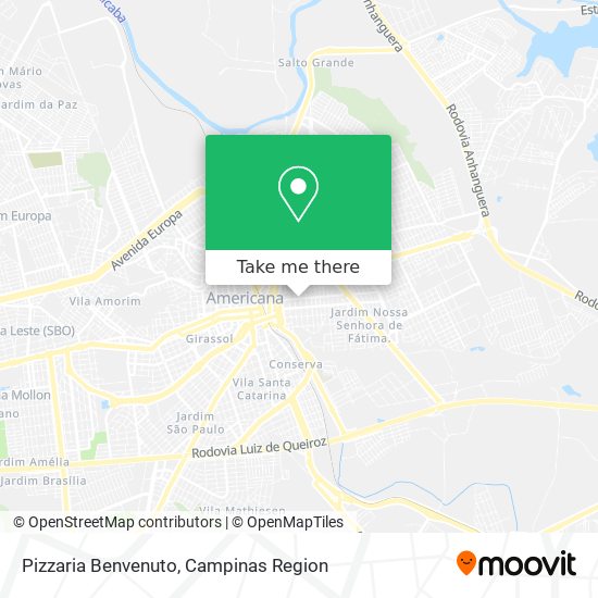 Pizzaria Benvenuto map