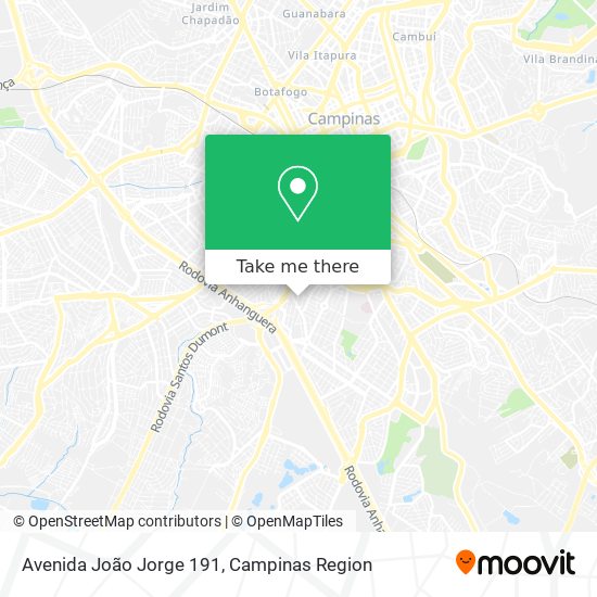 Mapa Avenida João Jorge 191