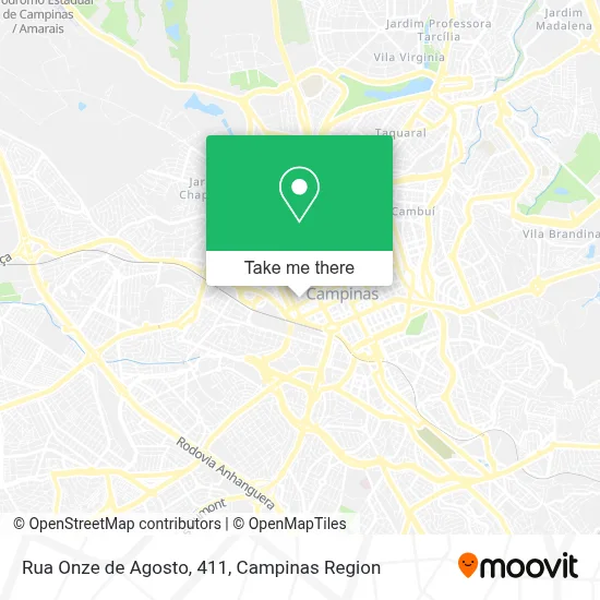 Rua Onze de Agosto, 411 map