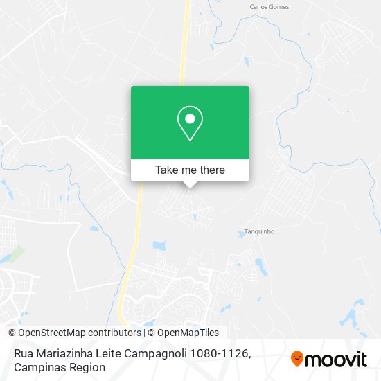 Rua Mariazinha Leite Campagnoli 1080-1126 map