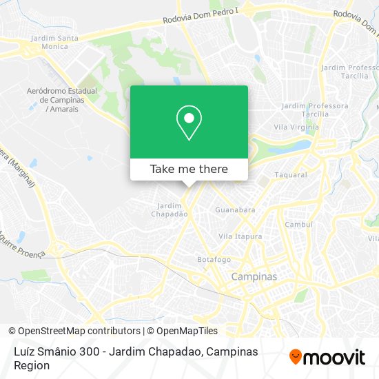 Luíz Smânio 300 - Jardim Chapadao map