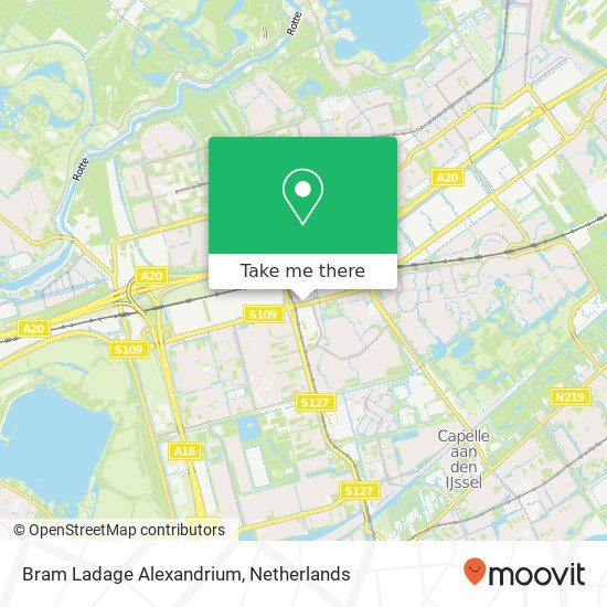 Bram Ladage Alexandrium, Hoofdweg map