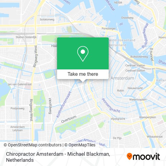 Chiropractor Amsterdam - Michael Blackman map