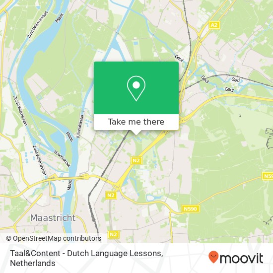 Taal&Content - Dutch Language Lessons, Meerssenerweg 1 Karte