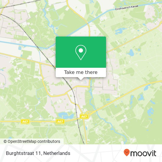 Burghtstraat 11, 5664 PA Geldrop Karte