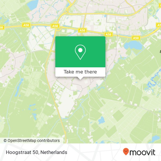 Hoogstraat 50, 5051 RX Goirle map