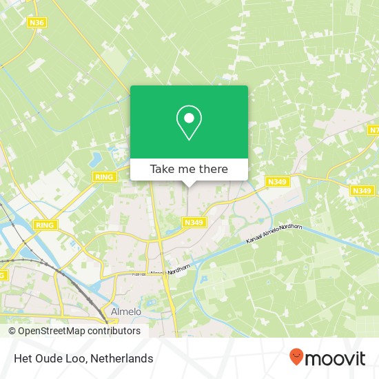 Het Oude Loo, 7608 Almelo map