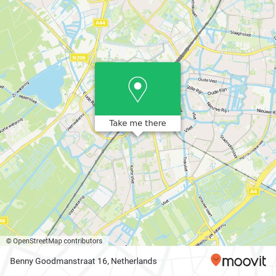 Benny Goodmanstraat 16, 2324 LC Leiden map