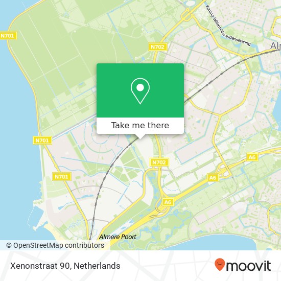 Xenonstraat 90, 1362 GH Almere-Stad map