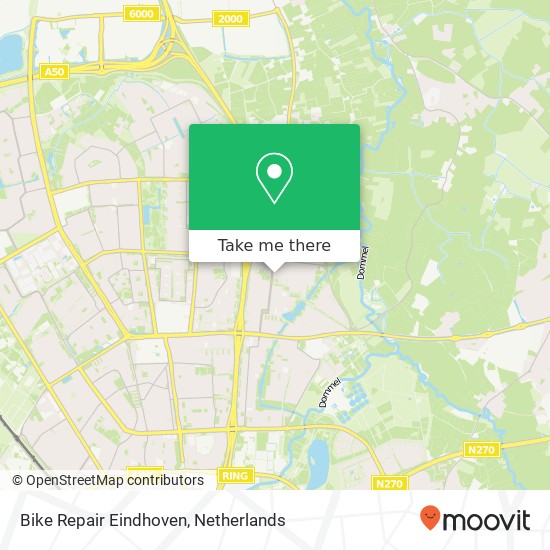 Bike Repair Eindhoven, Mercuriuslaan 158 Karte