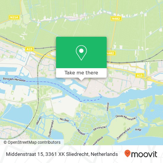 Middenstraat 15, 3361 XK Sliedrecht map