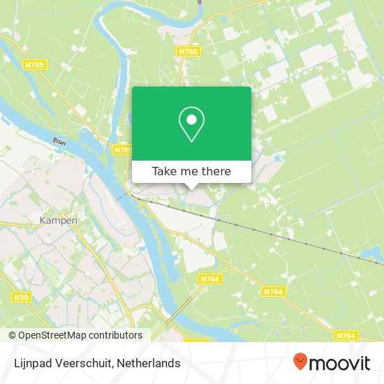 Lijnpad Veerschuit, 8271 IJsselmuiden Karte