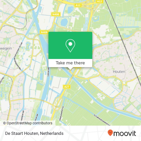 De Staart Houten, 3992 Houten map