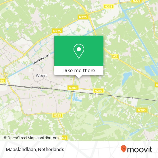 Maaslandlaan, 6004 Weert map