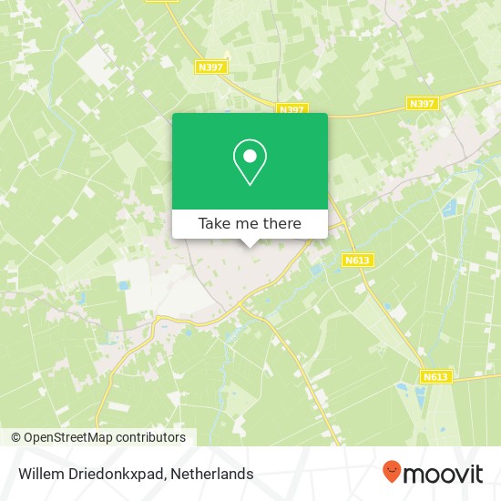 Willem Driedonkxpad, 5571 EG Bergeijk Karte