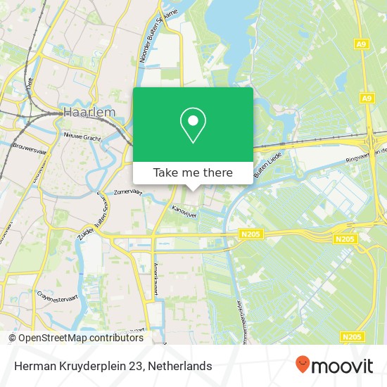 Herman Kruyderplein 23, 2033 VG Haarlem Karte