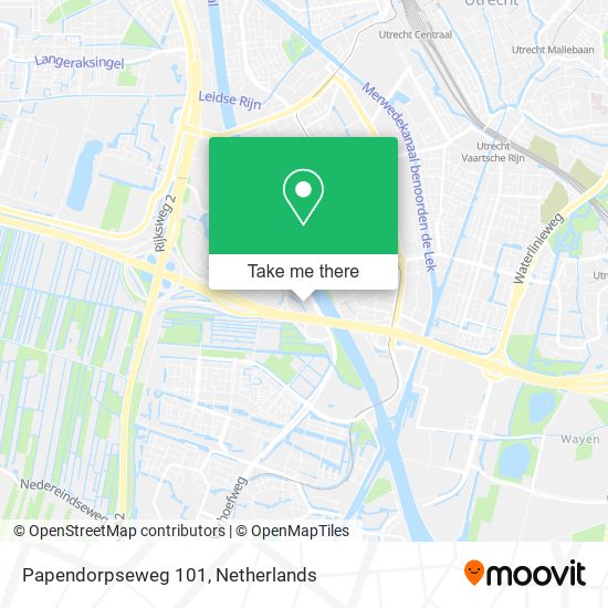 Papendorpseweg 101 map