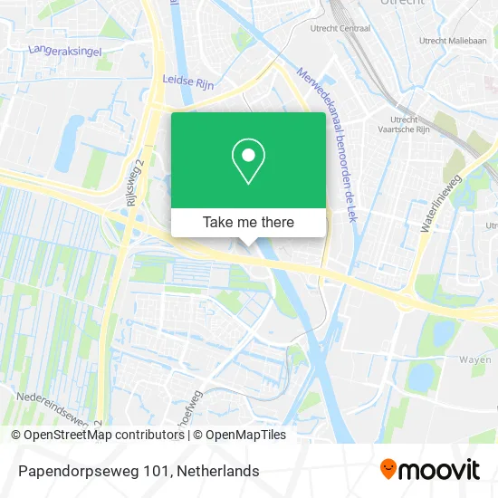 Papendorpseweg 101 map