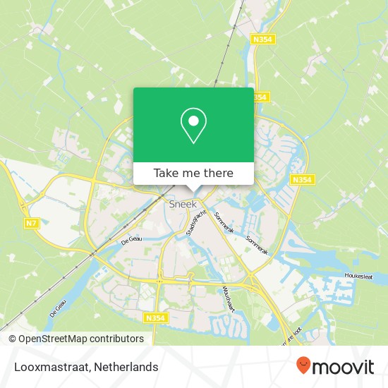 Looxmastraat, 8603 Sneek map