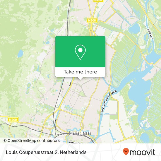 Louis Couperusstraat 2, 2024 HH Haarlem map