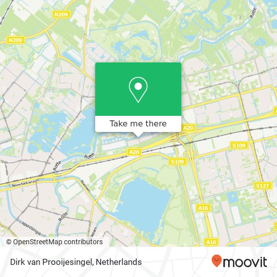 Dirk van Prooijesingel, 3056 Rotterdam Karte