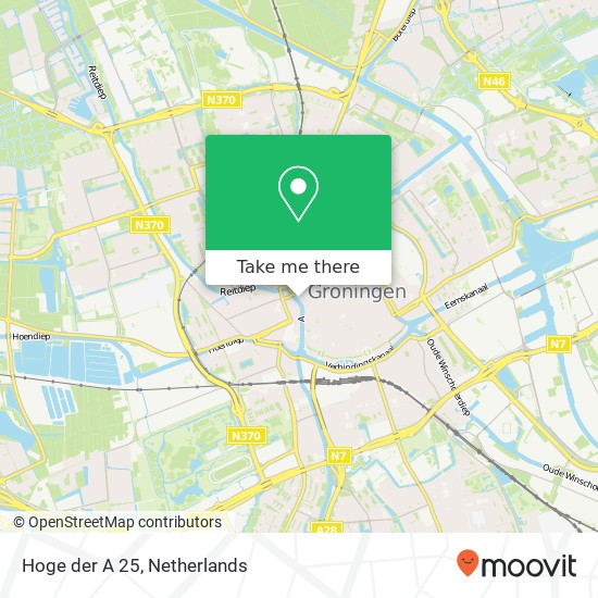 Hoge der A 25, 9712 AD Groningen Karte