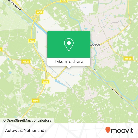 Autowas, Doornhoek map