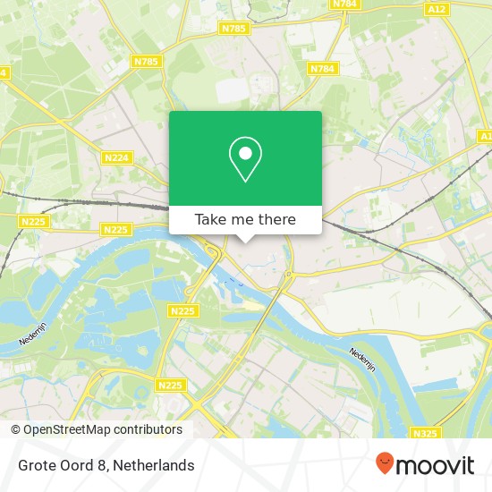 Grote Oord 8, 6811 GA Arnhem map