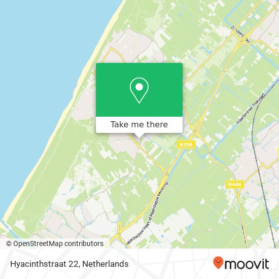 Hyacinthstraat 22, 2201 BX Noordwijk-Binnen map