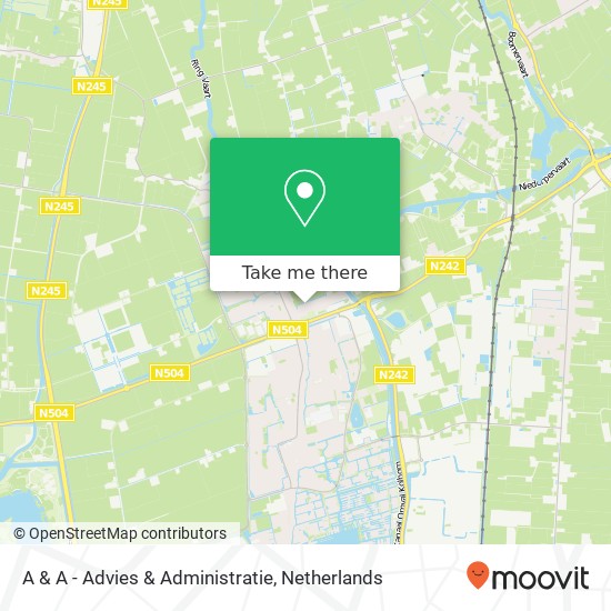 A & A - Advies & Administratie, Spoorstraat 27 1724 NA Oudkarspel Karte