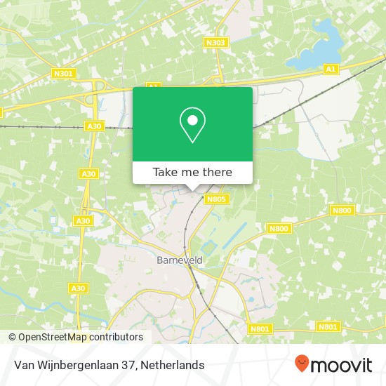 Van Wijnbergenlaan 37, 3771 JG Barneveld map