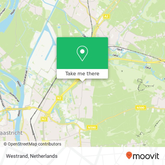 Westrand, 6225 Maastricht map