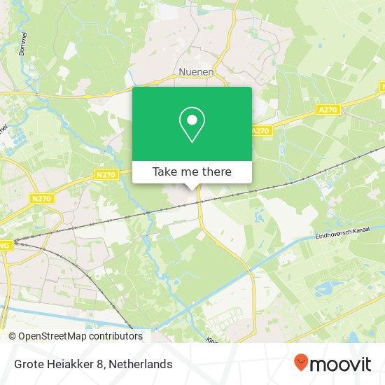 Grote Heiakker 8, 5674 VE Nuenen map