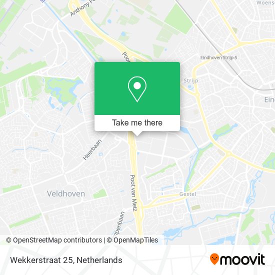 Wekkerstraat 25 Karte