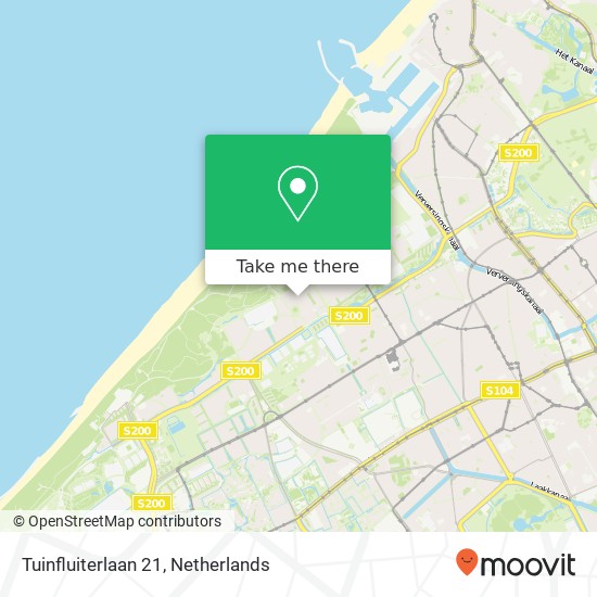 Tuinfluiterlaan 21, 2566 SJ Den Haag map