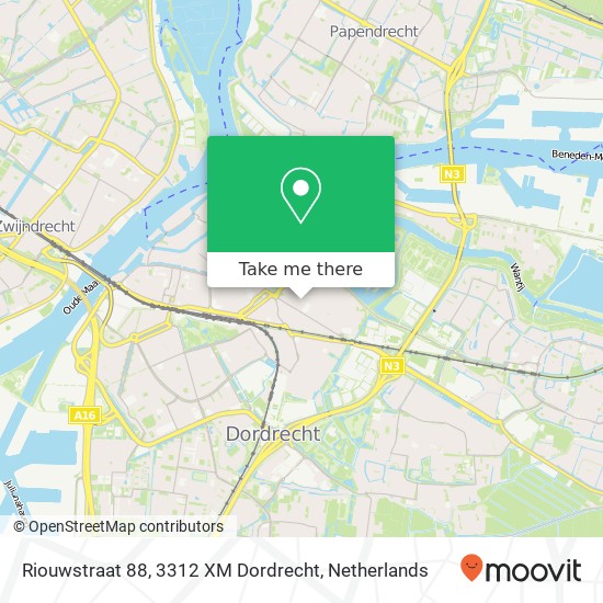 Riouwstraat 88, 3312 XM Dordrecht map