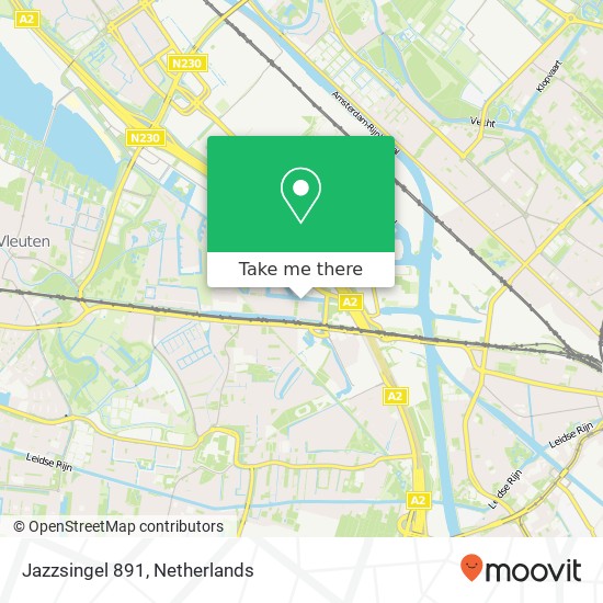 Jazzsingel 891, 3543 Utrecht Karte