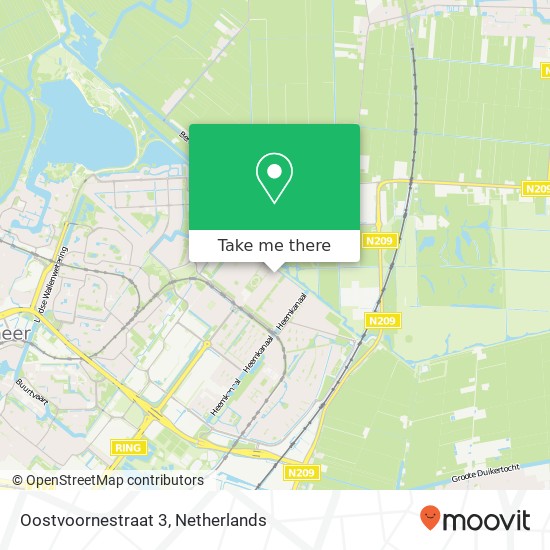 Oostvoornestraat 3, 2729 DC Zoetermeer map