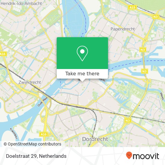 Doelstraat 29, 3311 XD Dordrecht map