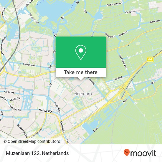 Muzenlaan 122, 2353 KG Leiderdorp map
