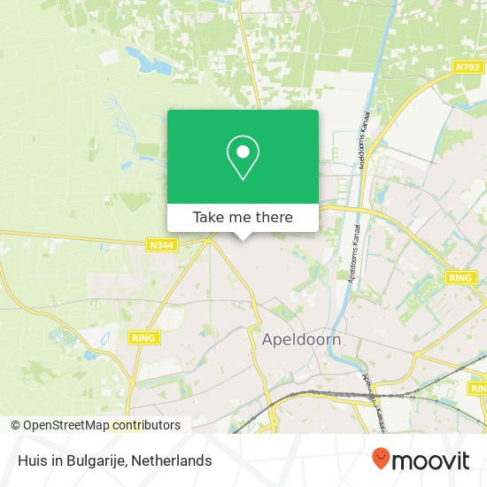 Huis in Bulgarije, Korteweg 44 7315 CN Apeldoorn map