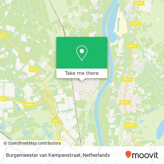 Burgemeester van Kempenstraat, 5971 Grubbenvorst Karte
