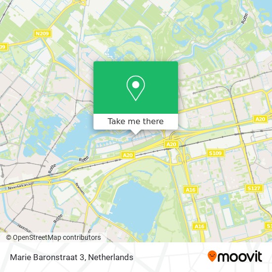 Marie Baronstraat 3 map