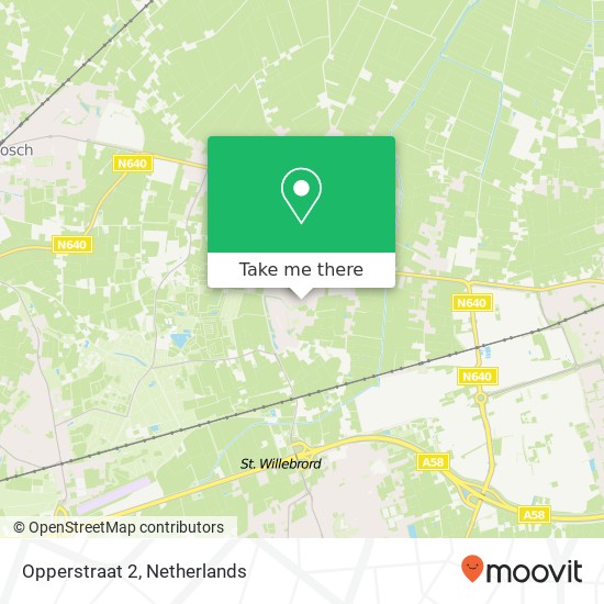 Opperstraat 2, 4741 EZ Hoeven map
