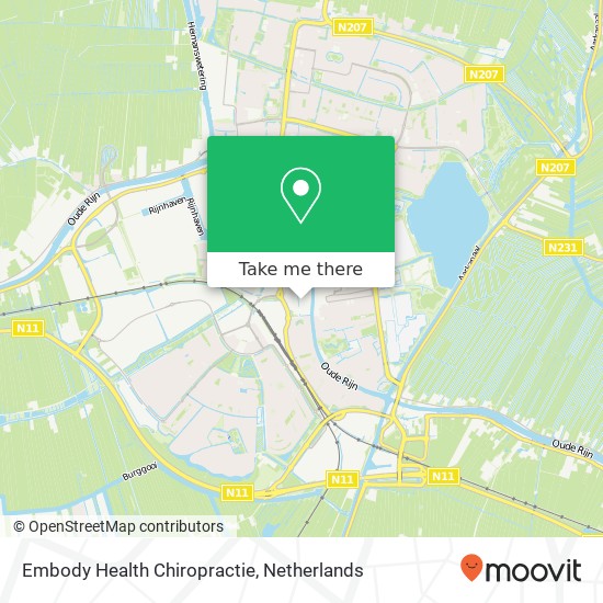 Embody Health Chiropractie, Paradijslaan 30 2405 CC Alphen aan den Rijn Karte