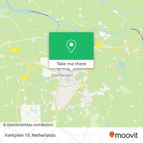 Kerkplein 10, 4651 AN Steenbergen map