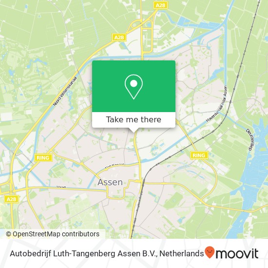 Autobedrijf Luth-Tangenberg Assen B.V., Industrieweg 9 9402 NP Assen Karte